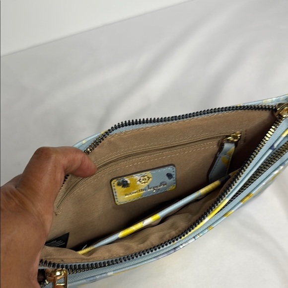 Nanette Lepore Blue and Yellow Floral Crossbody Bag - Picture 3 of 7